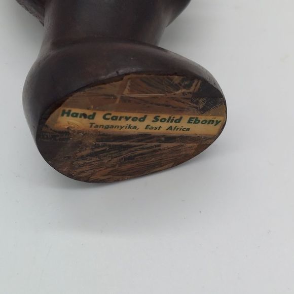 ‎Hand Carved Ebony Head - Picture 6 of 7